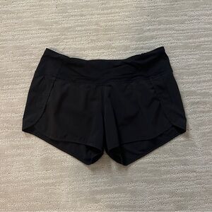 Lululemon Black Speed Up Shorts 4”
